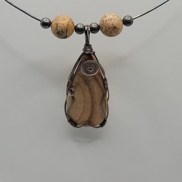 Artisan Handmade Jewelry Earthen Necklace, Bracelet, and Earring Set - Picture 3 of 5